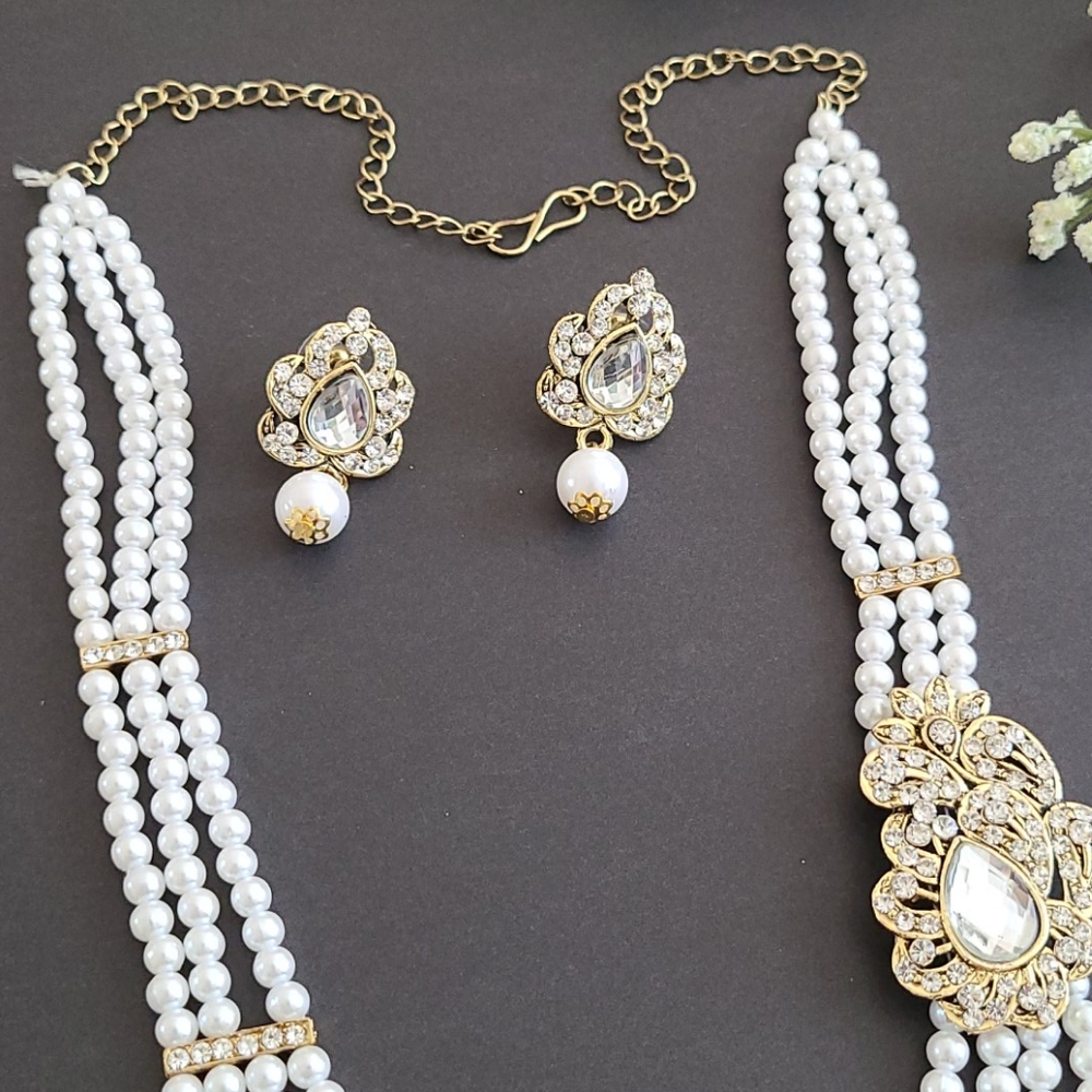 Pearl Necklace Set NIB - Picture 3 of 14